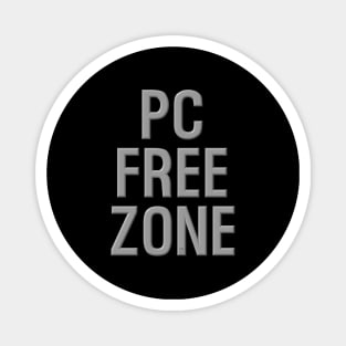 PC Free Zone black Magnet